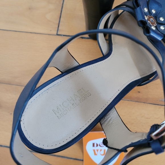 Michael Kors Navy Platform Heels - Picture 6 of 6